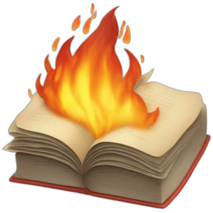 Fire book emoji