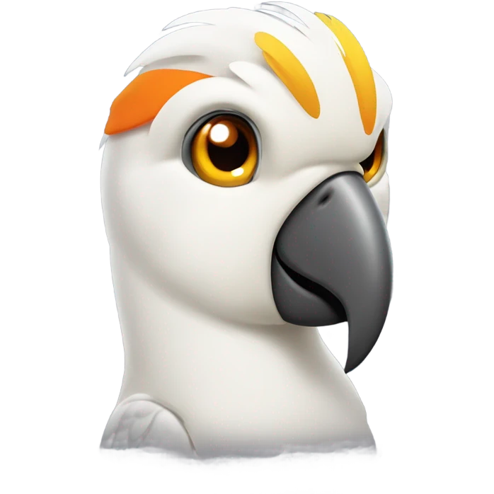 cockatiel thinking emoji