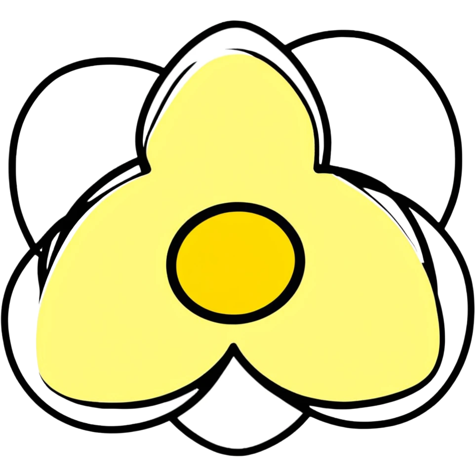 Bright yellow and black radiation hazard trefoil symbol warning sign emoji