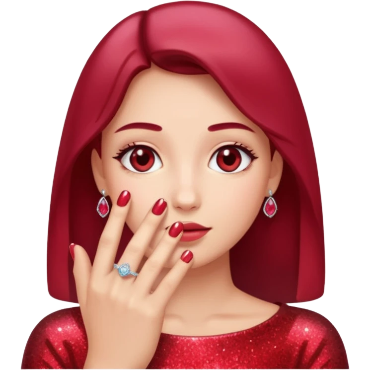 glitter rubi married ring emoji