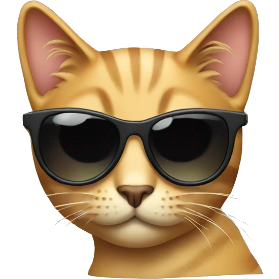 Cat with sunglasses emoji