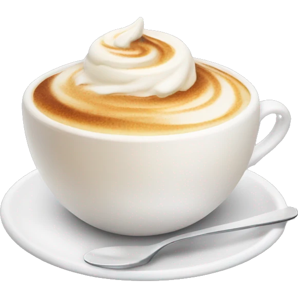 Café con crema y espuma  emoji