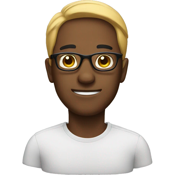 man with glasses  emoji
