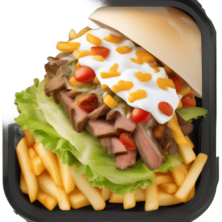 angry Dutch kapsalon dish  emoji