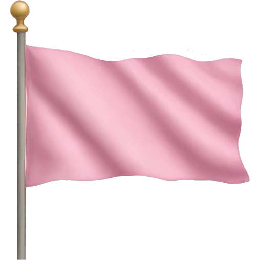 baby pink flag emoji