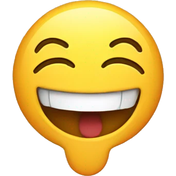 Emoji holding in laughter emoji
