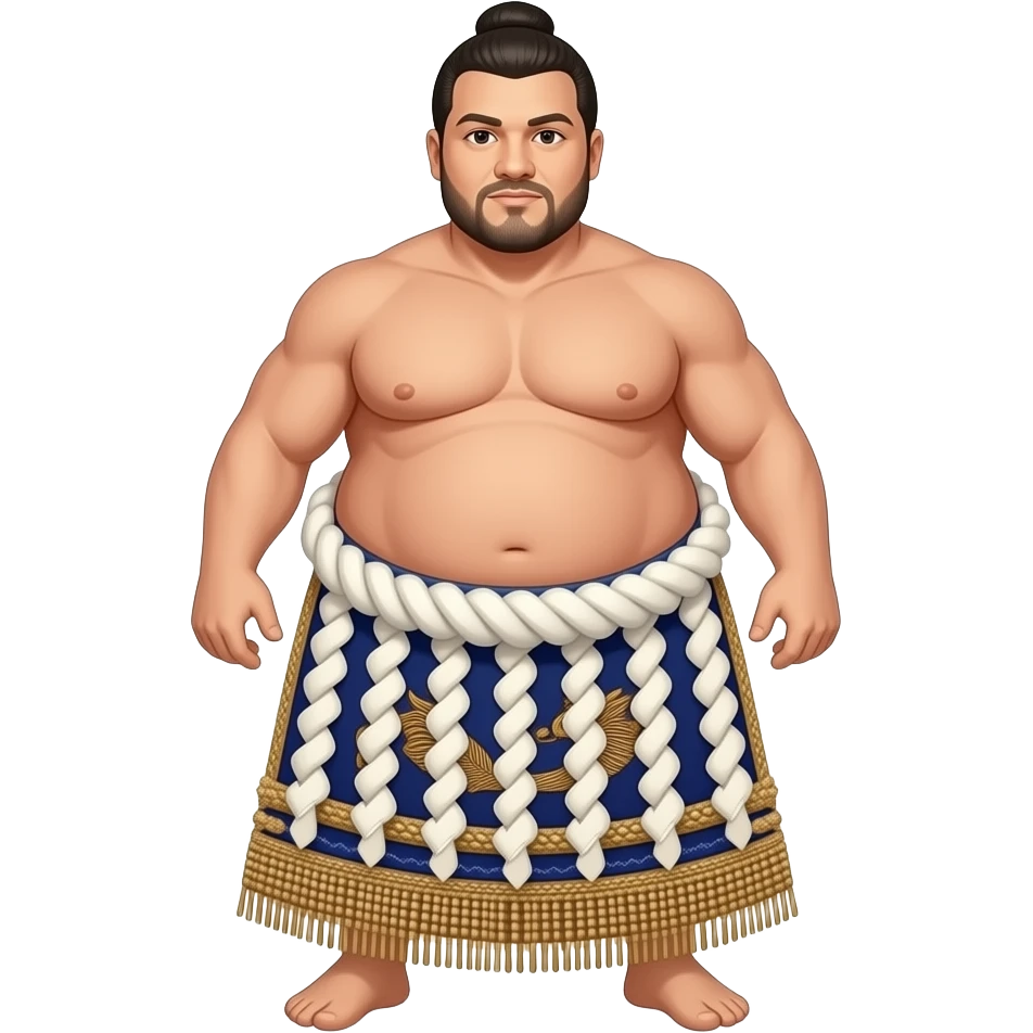 Very fat Arron judge as a sumo wisteria emoji