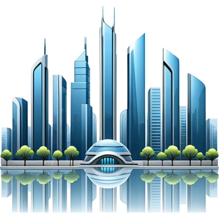 futuristic neighborhood emoji