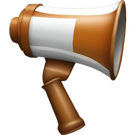 floating megaphone emoji