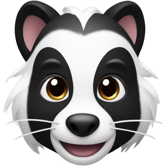 Skunk emoji combined with the dash emoji emoji