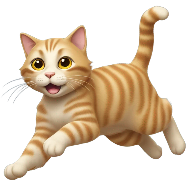 Cat flying emoji