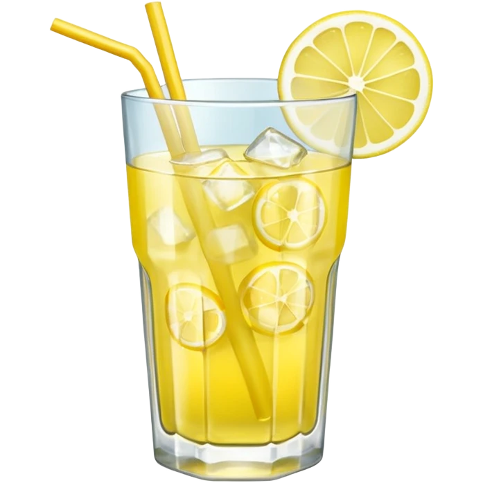 lemonade with ice emoji