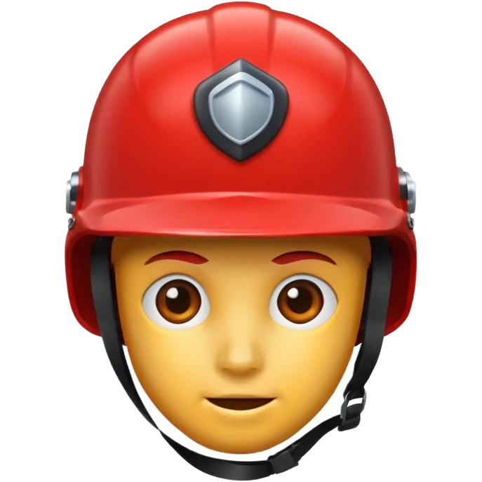 сделай красную каску emoji