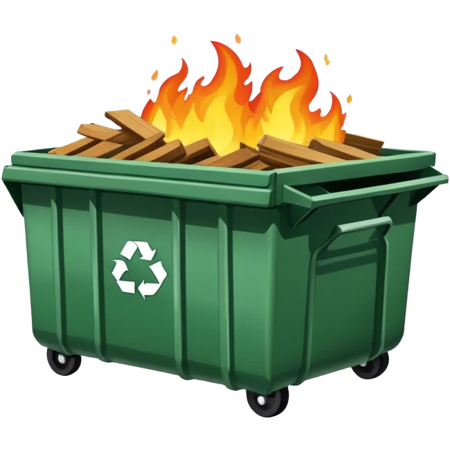 Dumpster fire  emoji