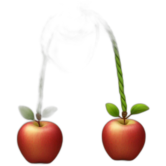Tied to an Apple emoji