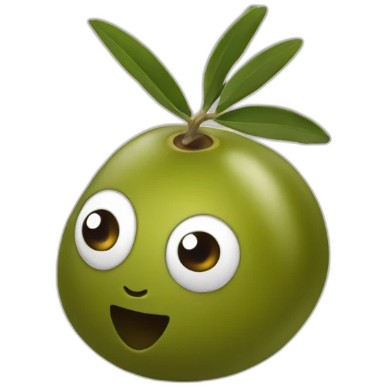 olive with oickle inside emoji