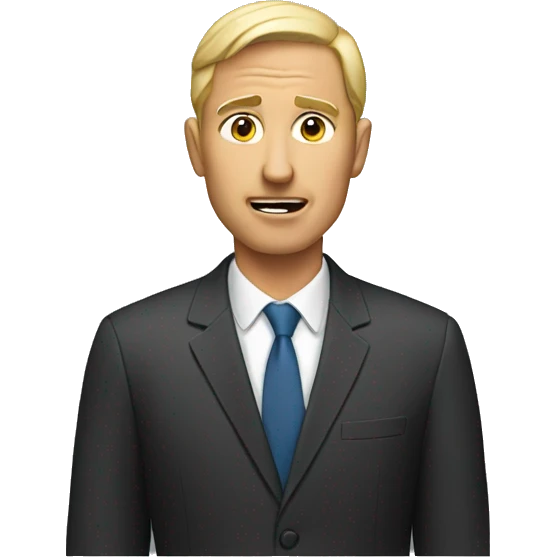 a man speaking in public emoji