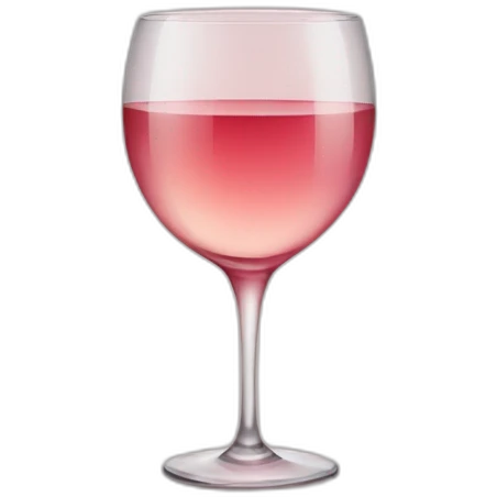 Glass of rose wine emoji