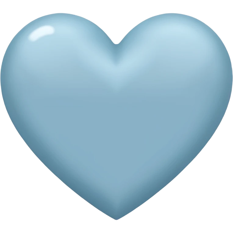 light blue-gray heart emoji