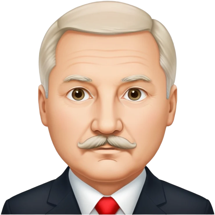 Alexander Lukashenko with mustache emoji