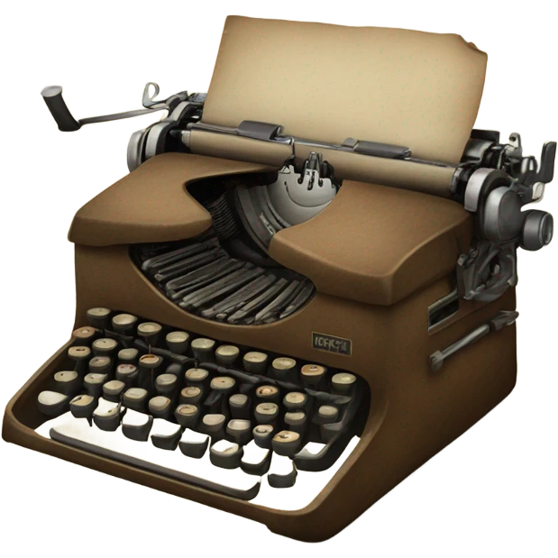 A typewriter marron and old  emoji