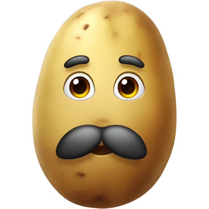 Potato with a beard  emoji