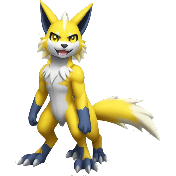 Lombax-Zeraora-Renamon full body emoji