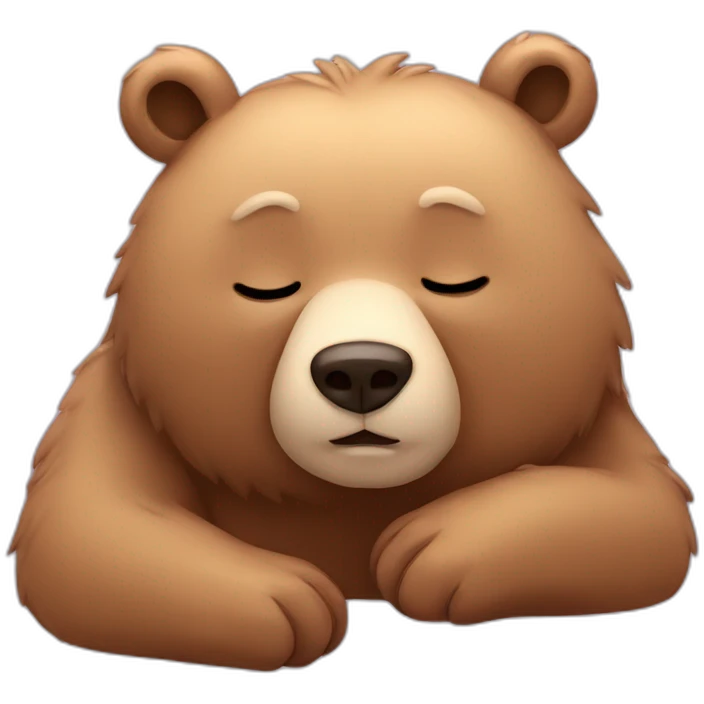 bear-sleep emoji