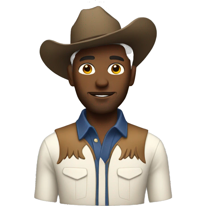 White cowboy  emoji