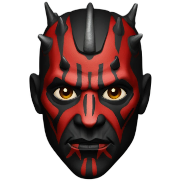 Darth Maul bighead redface emoji