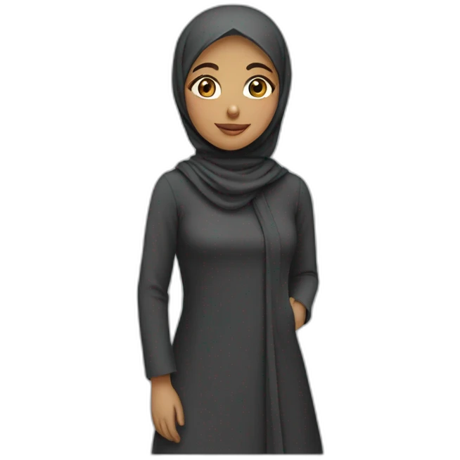Girl wearing hijab  emoji