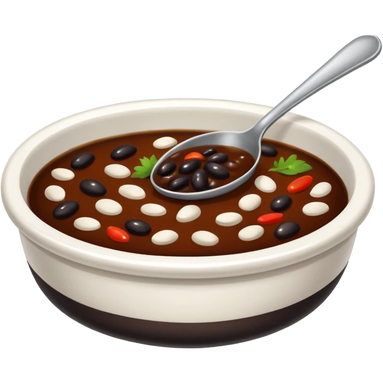 small dish of black bean sauce, rich dark color, no spoon emoji