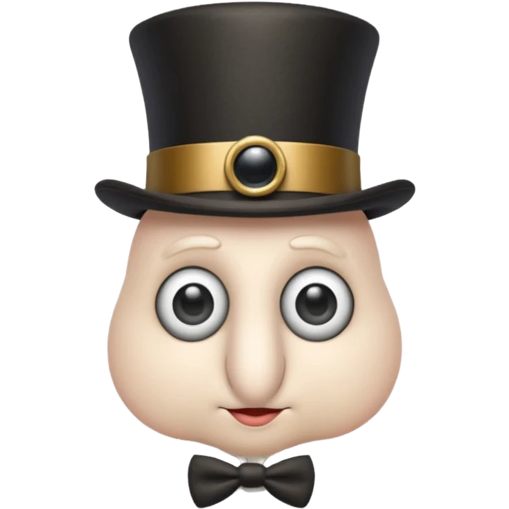 Penis with top hay and monocle  emoji
