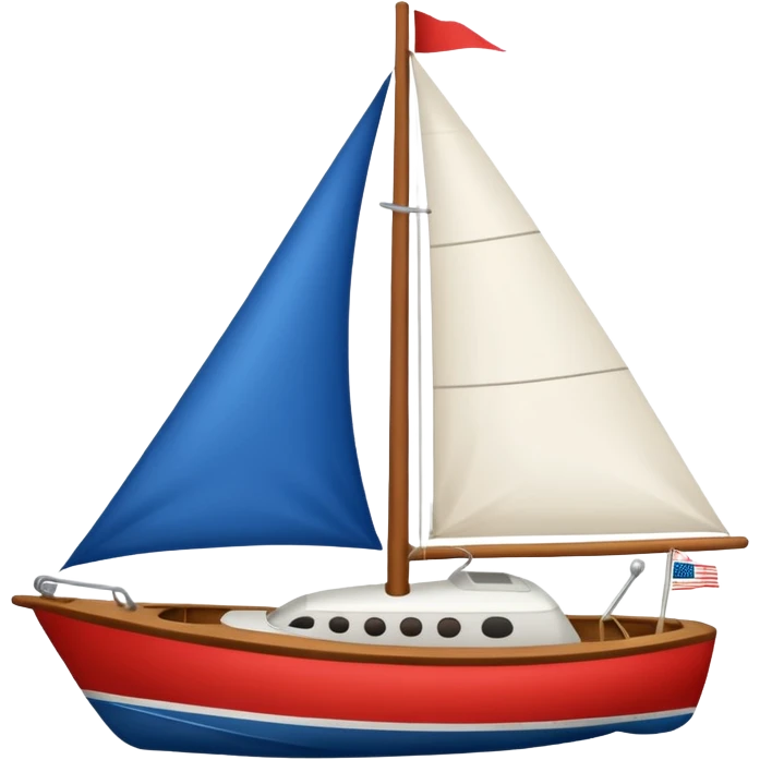 Americana style sailboat emoji