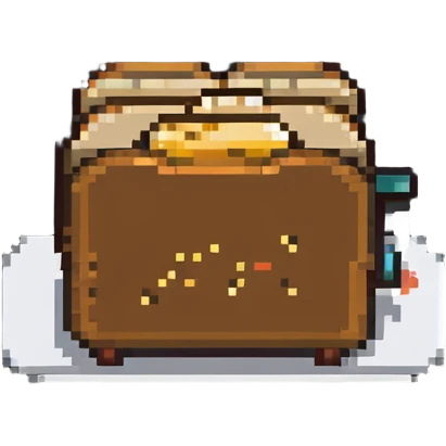 Toaster with bread emoji