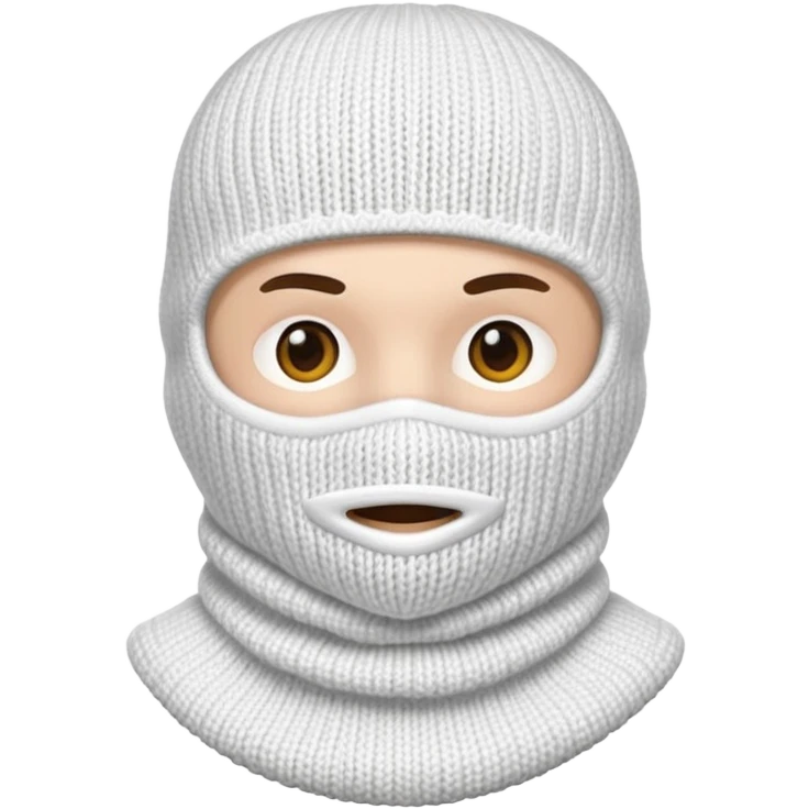 white balaclava emoji