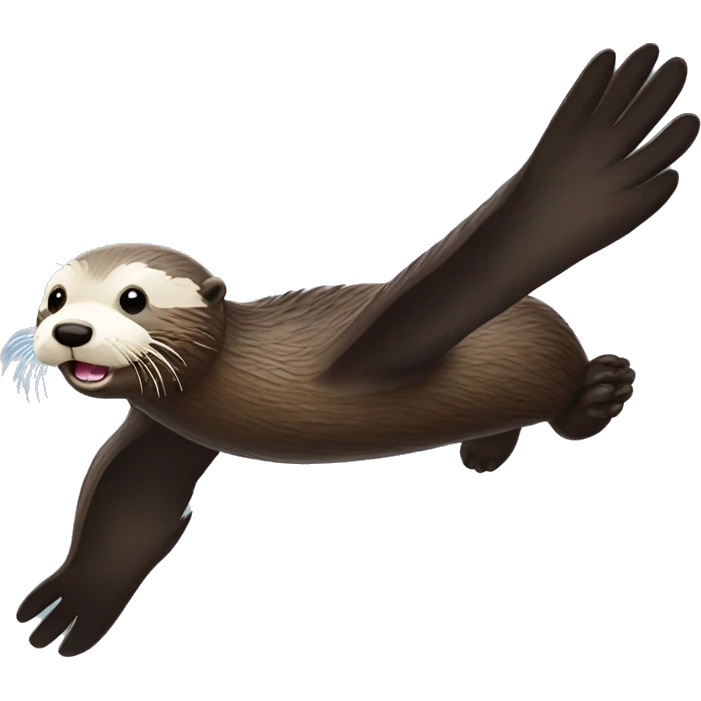 Flying sea otter emoji
