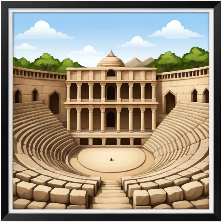 public amphitheater 16th century india emoji