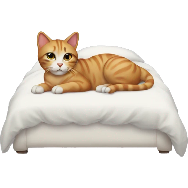 cat on a bed emoji