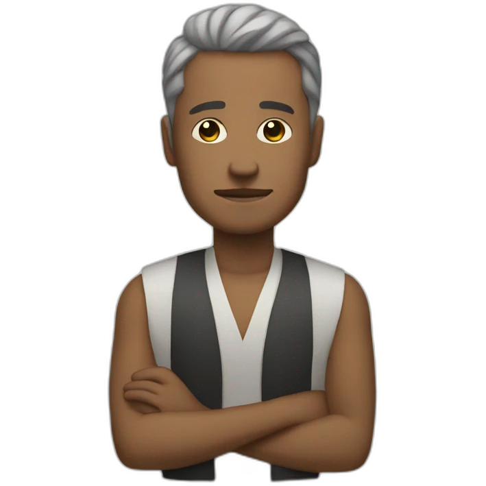 Rich man being calm and zen  emoji