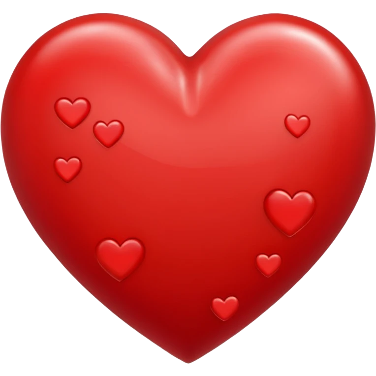 Big heart with little hearts inside of it emoji