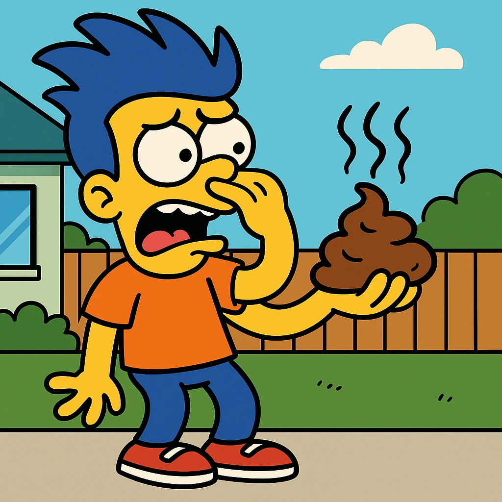 Gross – disgusting or nasty.
The smell coming from the fridge was gross.
 emoji