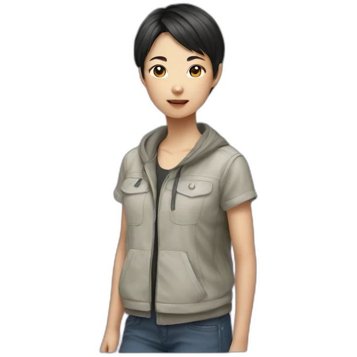 Asian Tomboy emoji