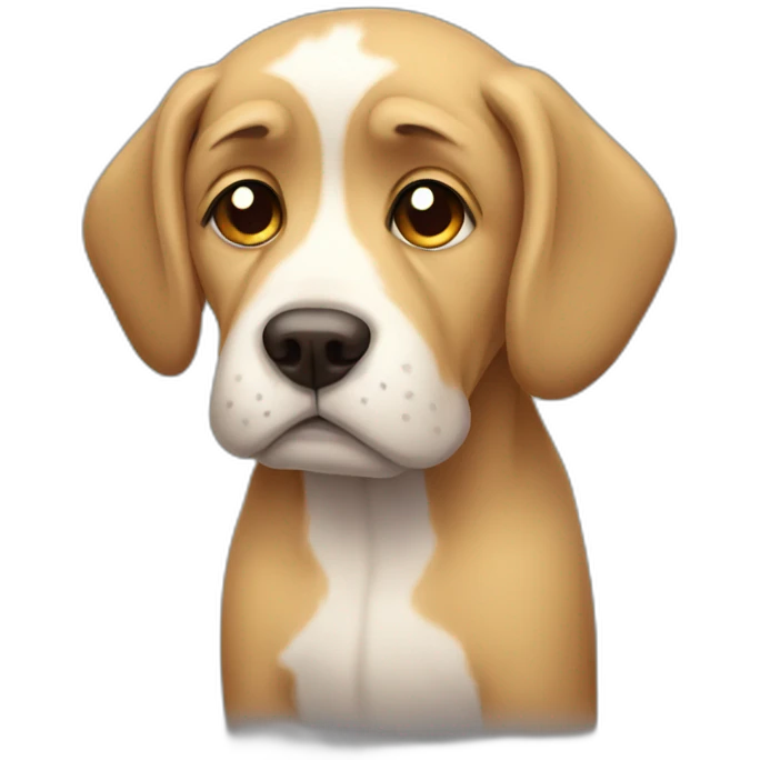 Sad Dog  emoji