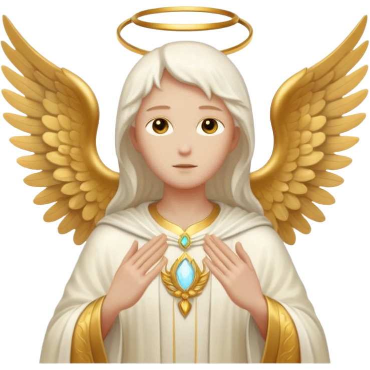 Aesthetic biblical faceless archangel emoji