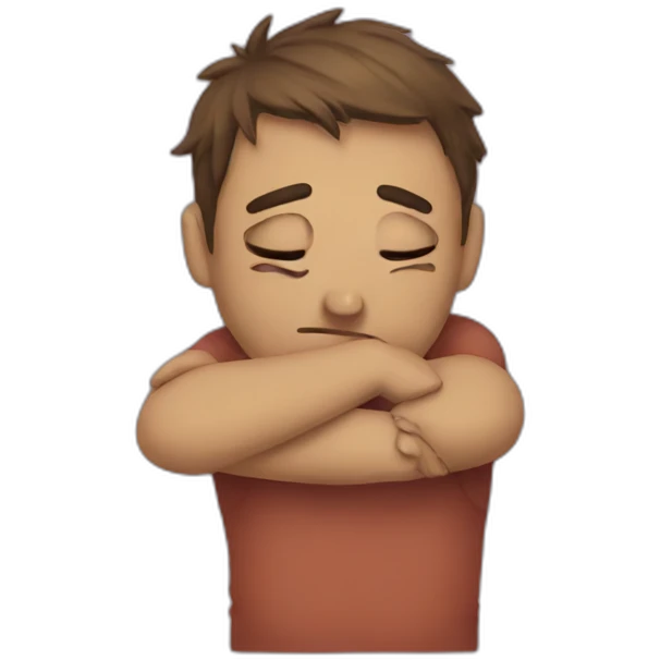 Sad hugging emoji emoji