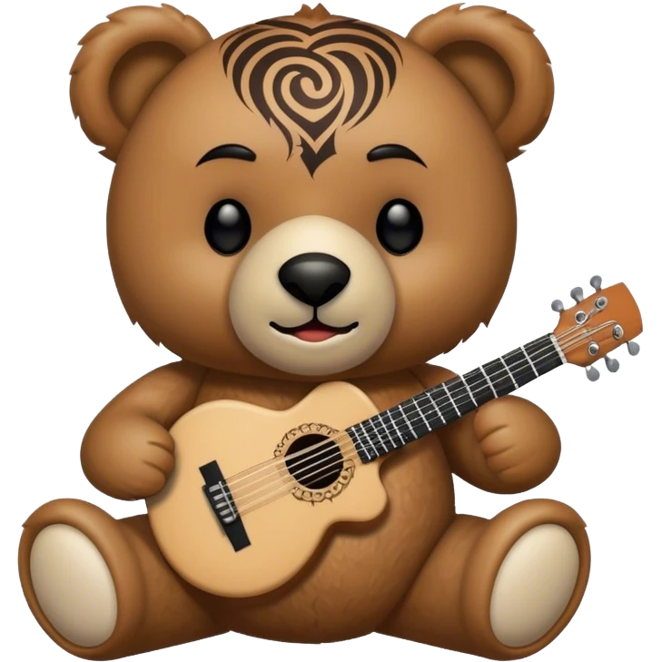 Teddybär auf einem Metal Konzert Maorie emoji