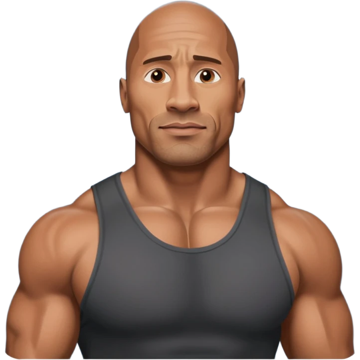 Dwayne Johnson physique emoji