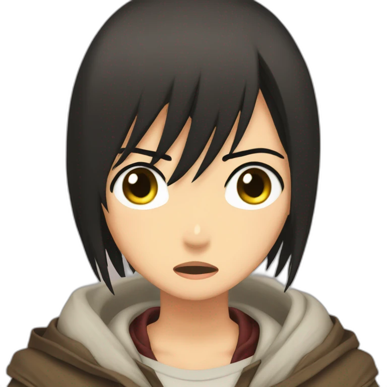 Mikasa ackerman crying emoji