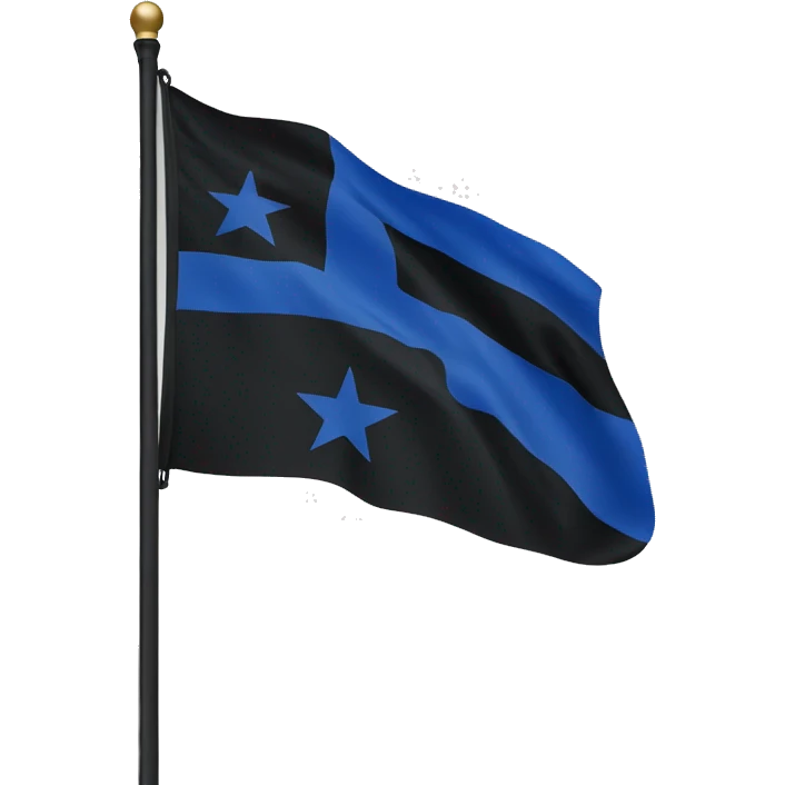 Blue lives matter flag  emoji